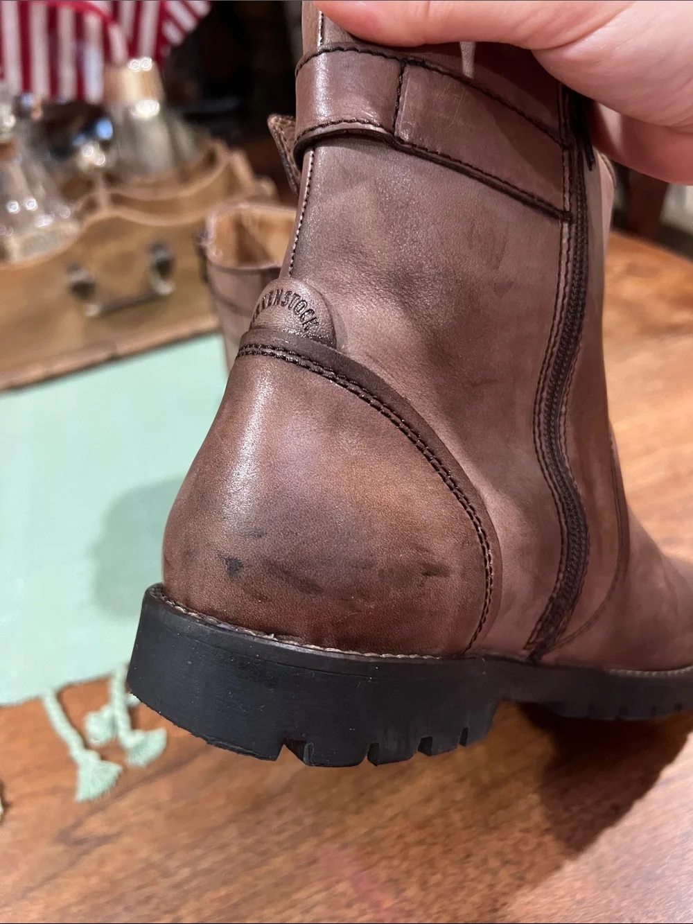 Birkenstock Stowe Leather Ankle Boots